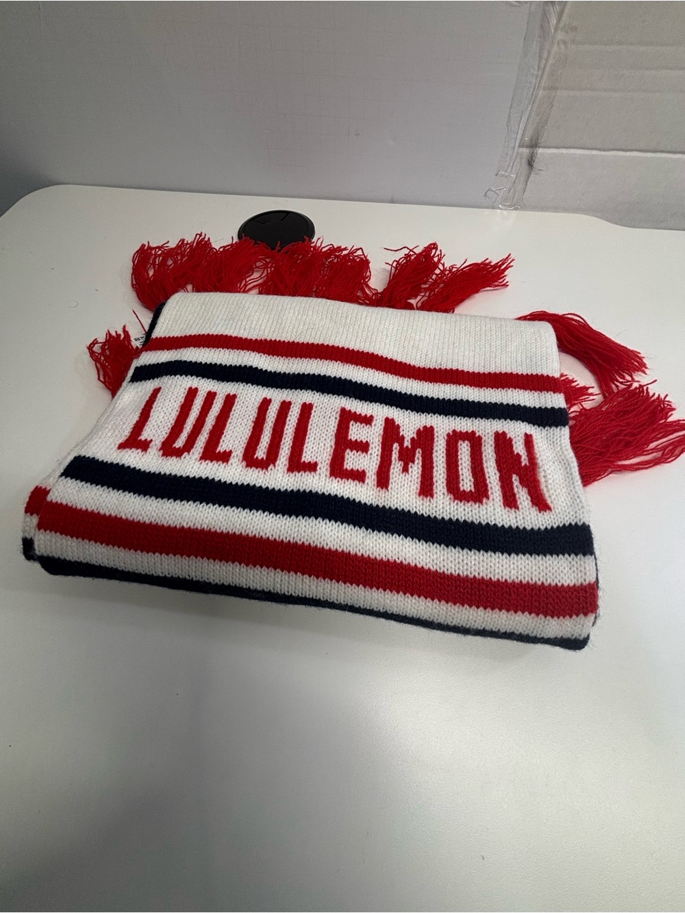 Lululemon Athletica Vintage Red White Blue Cheer Scarf One Size
